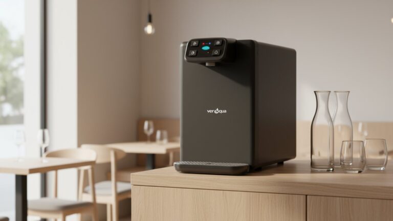 Wasserspender mit Karaffen im Café